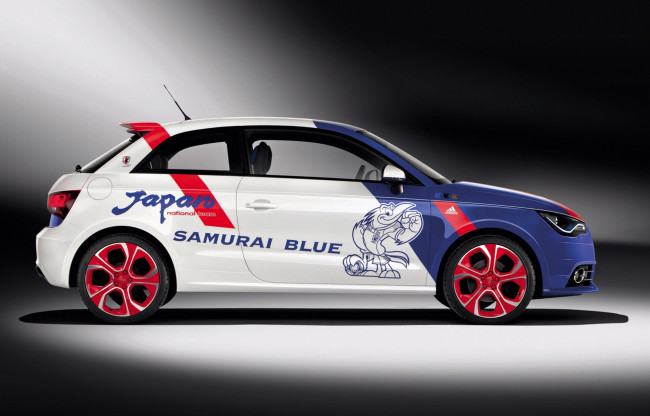 Обои картинки фото audi a1 samurai blue 2012, автомобили, audi, 2012, blue, samurai, a1