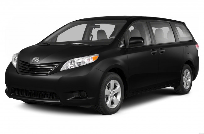 Обои картинки фото toyota sienna 2014, автомобили, toyota, 2014, чёрная, sienna