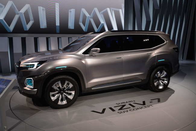 Обои картинки фото subaru viziv-7 concept 2018, автомобили, выставки и уличные фото, subaru, viziv-7, concept, 2018, внедорожник