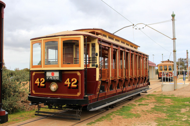 Обои картинки фото техника, трамваи, трамвай, рельсы