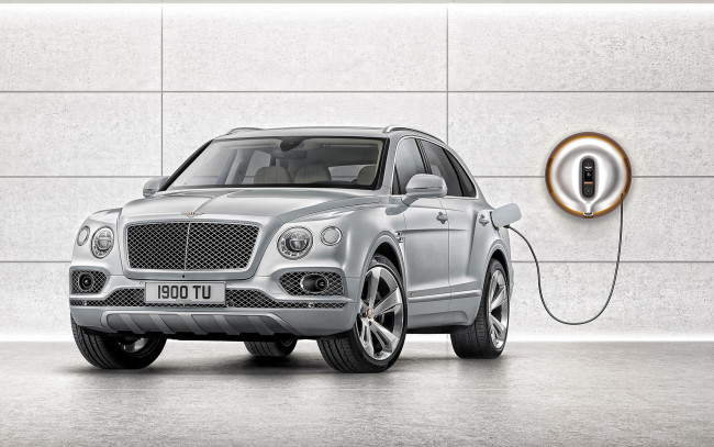 Обои картинки фото 2020 bentley bentayga hybrid, автомобили, bentley, люкс, вид, спереди, экстерьер, 2020, bentayga, hybrid, британские, серебристый, новый, гибрид, suv