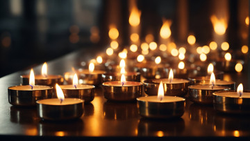 Картинка разное свечи огоньки много