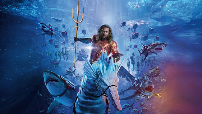 Обои картинки фото aquaman and the lost kingdom  ,  2023 , кино фильмы, aquaman and the lost kingdom, аквамен, и, потерянное, царство, фантастика, фэнтези, боевик, джейсон, момоа, jason, momoa, постер, китай