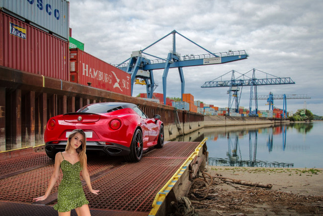 Обои картинки фото девушки, - блондинки,  светловолосые, блондинка, платье, мини