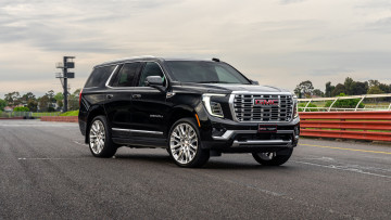 обоя автомобили, gm-gmc, gmc, yukon, denali, 2024, чeрный, джип