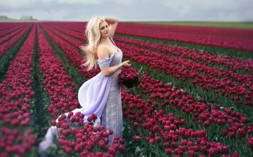 обоя девушки, - блондинки,  светловолосые, девушка