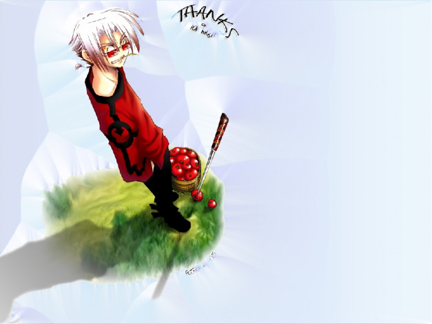 Обои картинки фото аниме, weapon, blood, technology