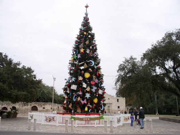 Обои картинки фото праздничные, Ёлки