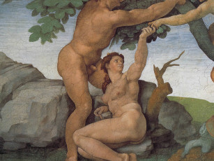 обоя рисованные, michelangelo