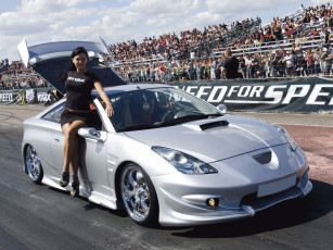 Картинка автомобили авто девушками