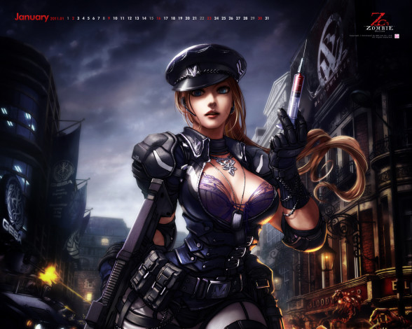 Обои картинки фото календари, аниме