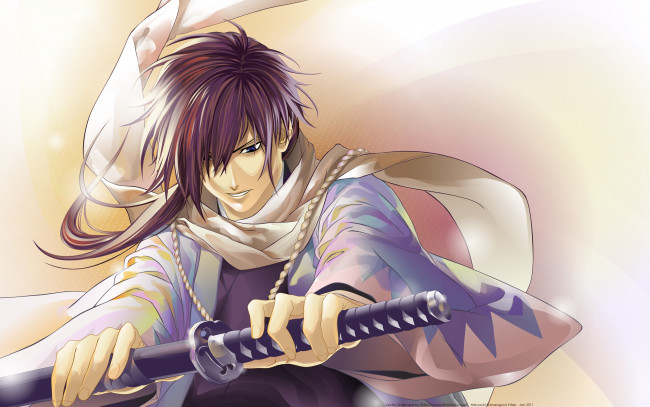 Обои картинки фото hakuouki, shinsengumi, kitan, аниме, hakuoki