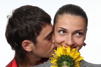 Картинка разное мужчина+женщина подсолнух