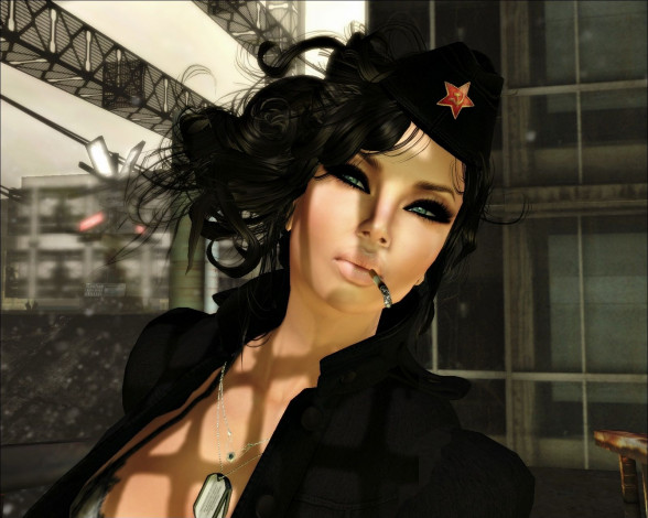 Обои картинки фото 3д, графика, people, люди, девушка, пилотка