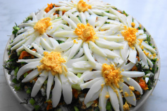 Картинка еда салаты закуски ромашковое поле