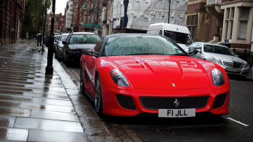 Картинка ferrari 599 gtb fiorano автомобили выставки уличные фото