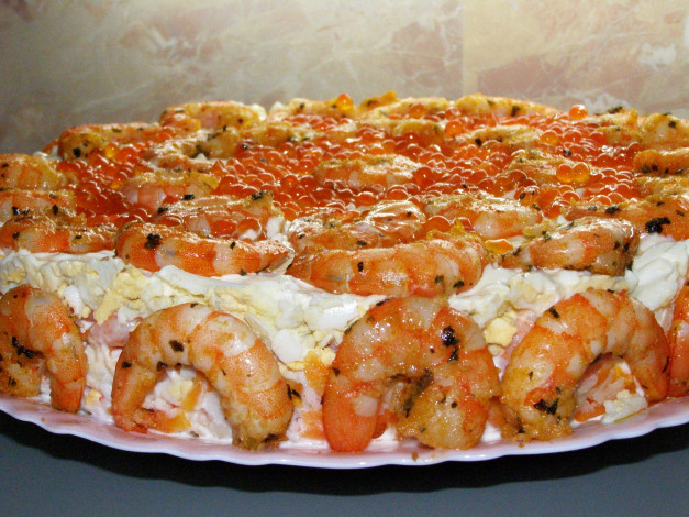 Обои картинки фото еда, рыбные, блюда, морепродуктами, креветки