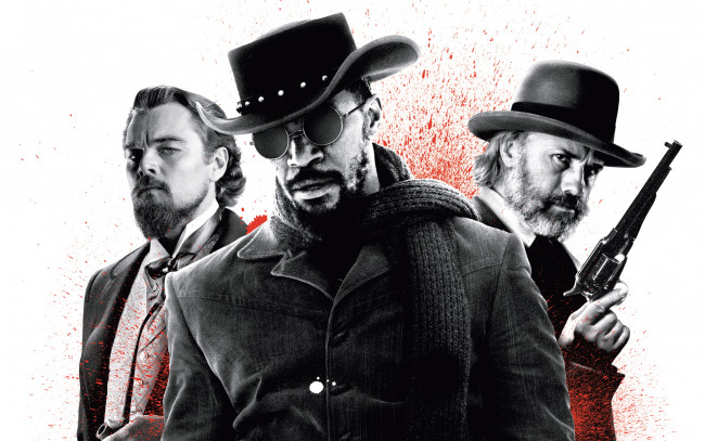 Обои картинки фото джанго, освобожденный, кино, фильмы, django, unchained, quentin, tarantino, leonardo, dicaprio, christoph, waltz, jamie, foxx