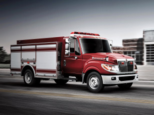 Картинка автомобили пожарные+машины international terrastar firetruck красная