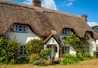 Картинка nether+wallop +hampshire города -+здания +дома дом деревня растения цветы англия