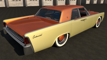 Картинка автомобили 3д 1962 lincoln continental
