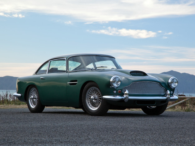 Обои картинки фото автомобили, aston martin, db4, aston-martin, uk-spec, темный