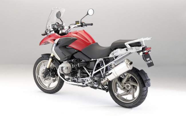 Обои картинки фото мотоциклы, bmw, r-1200-gs, 2009, красный