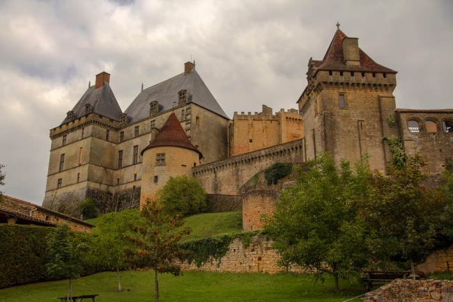 Обои картинки фото ch&, 226, teau de biron,  франция, города, - дворцы,  замки,  крепости, франция, замок