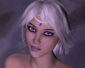 Картинка 3д+графика эльфы+ elves эльфийка взгляд фон