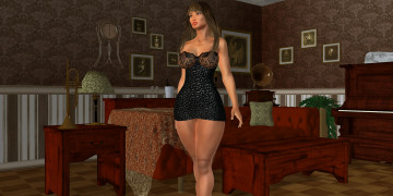 Картинка 3д+графика люди+ people фон взгляд девушка