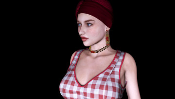 обоя 3д графика, люди , people, фон, девушка, взгляд