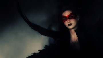 Картинка 3д+графика существа+ creatures крылья взгляд девушка лицо