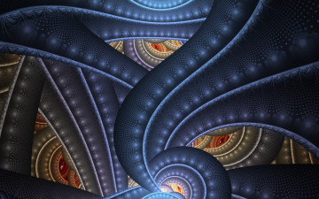 Картинка 3д+графика фракталы+ fractal цвета фон узор