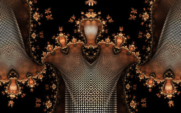 Картинка 3д+графика фракталы+ fractal узор фон цвета