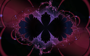 Картинка 3д+графика фракталы+ fractal цвета фон узор