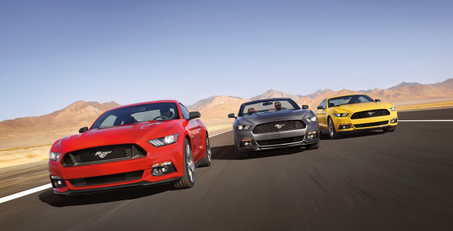 Обои картинки фото автомобили, mustang, ford, 2015, г