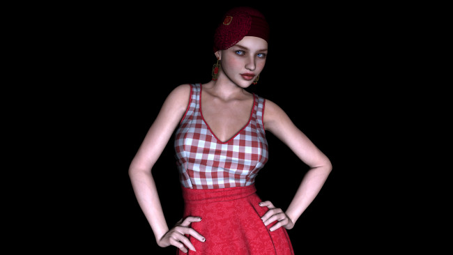 Обои картинки фото 3д графика, люди , people, девушка, фон, взгляд