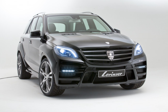 Обои картинки фото автомобили, mercedes-benz, темный, lorinser, 2012г, w166, m-klasse