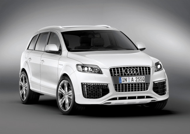 Обои картинки фото автомобили, audi, q7, coastline, concept, 4l, светлый
