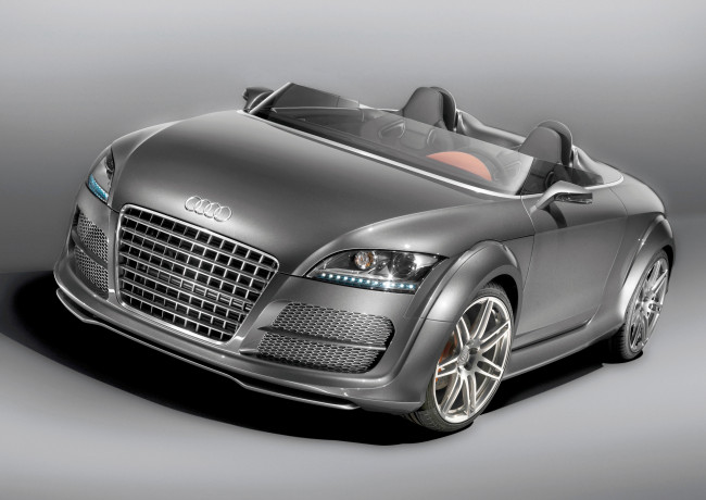 Обои картинки фото автомобили, audi, quattro, серый, clubsport, 8j, tt, concept