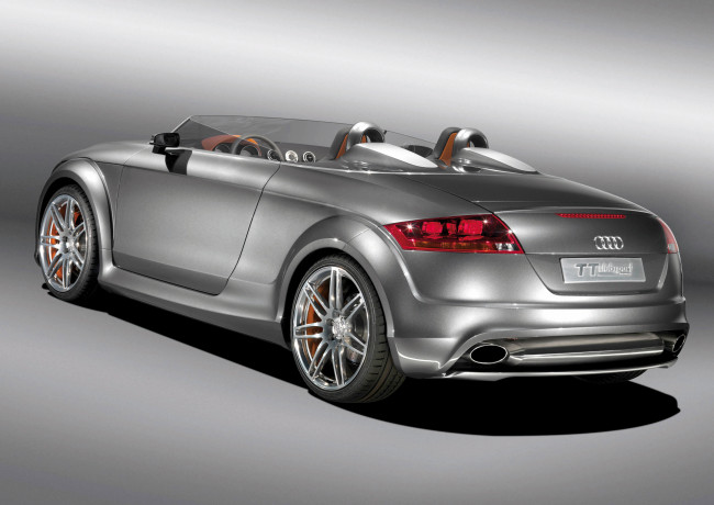 Обои картинки фото автомобили, audi, tt, серый, 8j, concept, quattro, clubsport