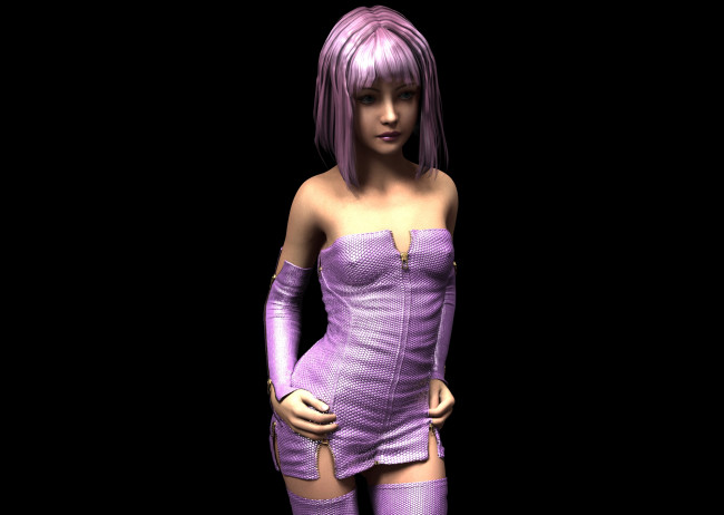 Обои картинки фото 3д графика, люди , people, фон, взгляд, девушка