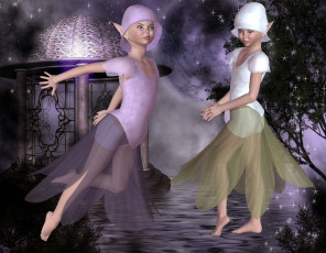 Картинка 3д+графика эльфы+ elves фон взгляд эльфийки