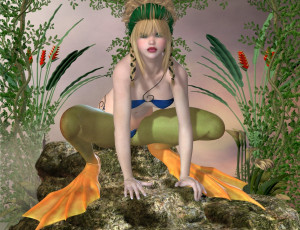 Картинка 3д+графика фантазия+ fantasy девушка фон взгляд