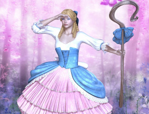 Картинка 3д+графика люди+ people взгляд девушка тотем фон