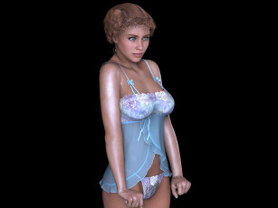 Картинка 3д+графика люди+ people взгляд девушка фон