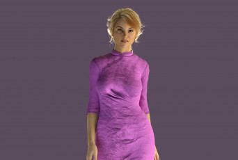 Картинка 3д+графика люди+ people фон взгляд девушка