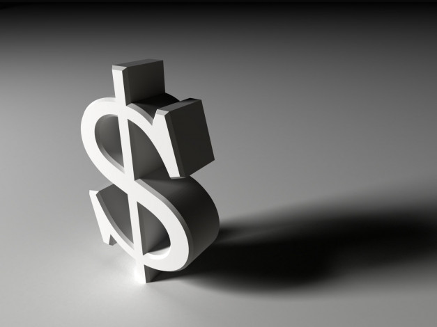 Обои картинки фото 3д графика, другое , other, объем, доллар, значок