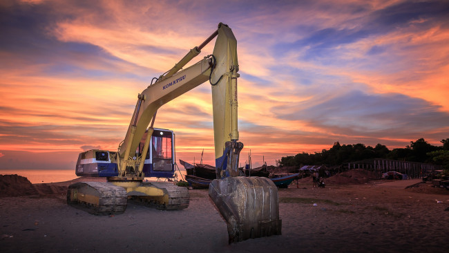 Обои картинки фото техника, экскаваторы, экскаватор