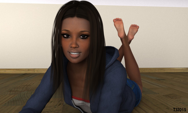 Обои картинки фото 3д графика, люди , people, взгляд, девушка, фон